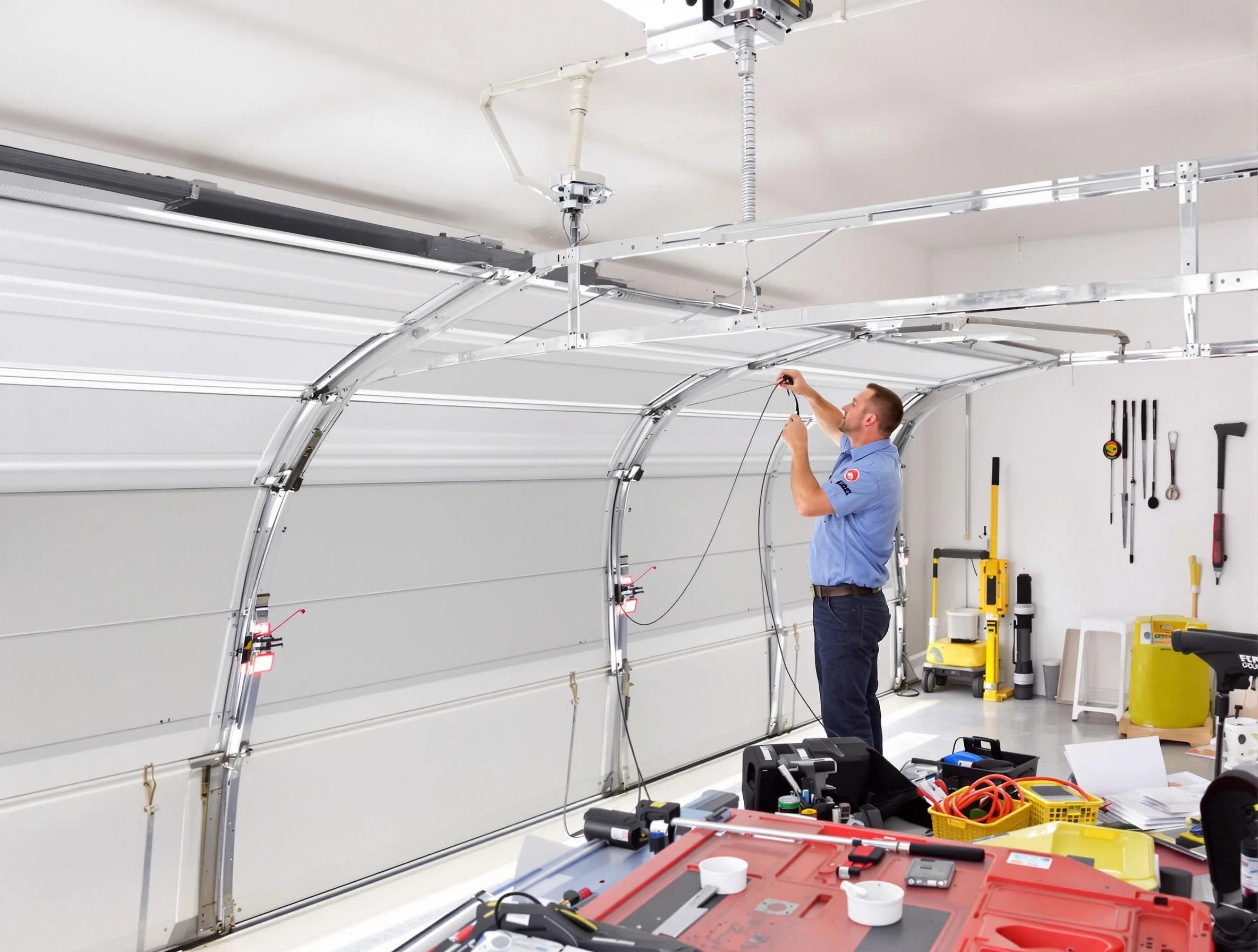 Garage door cable repair service by Martinsville Garage Door Repair in Martinsville