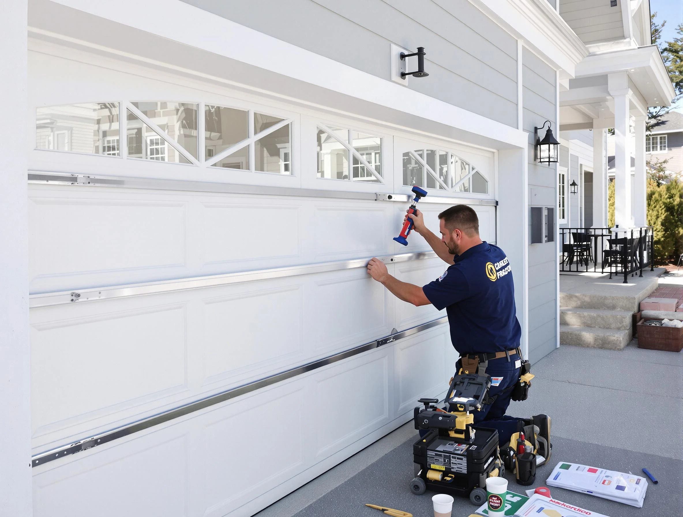 Professional garage door installation by Martinsville Garage Door Repair in Martinsville