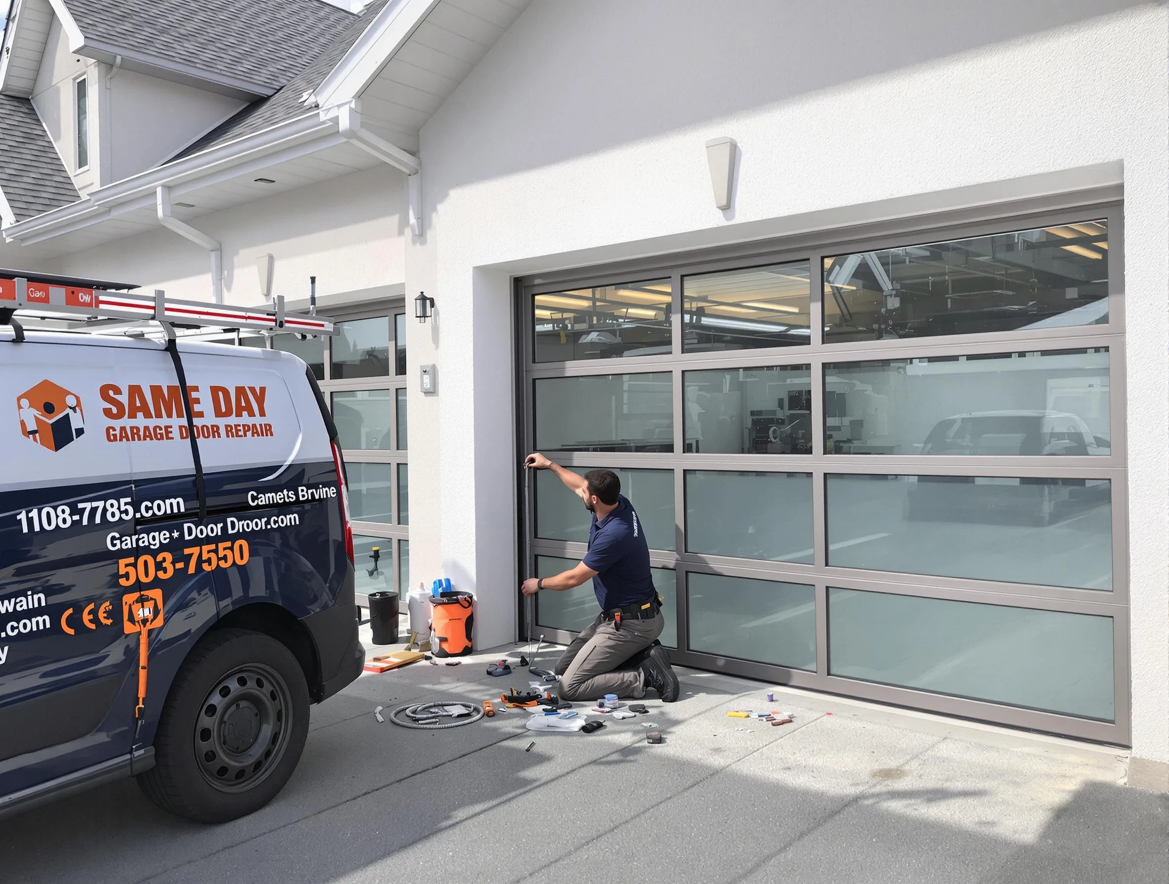 Same-day garage door repair service by Martinsville Garage Door Repair in Martinsville